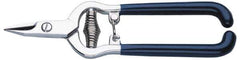 Heritage Cutlery - 5/8" Length of Cut, Straight Pattern Electrician's Snip - 6-1/2" OAL, Slip Resistant Grip Handle - Exact Tool & Supply