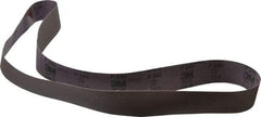 3M - 2" Wide x 60" OAL, 240 Grit, Aluminum Oxide Abrasive Belt - Aluminum Oxide, Very Fine, Coated, X Weighted Cloth Backing, Series 341D - Exact Tool & Supply