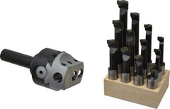 Value Collection - 3 Inch Body, 3/4 Inch Boring Bar Hole Diameter, Manual Offset Boring Head - Straight Shank - Exact Tool & Supply