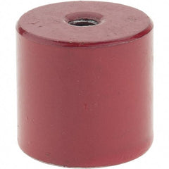 Value Collection - 1-1/16" Diam, 1/4-20 Thread, 18 Lb Average Pull Force, Nickel Chrome Plated Alnico Pot Magnets - 1" High - Exact Tool & Supply