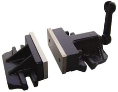 Interstate - 6" Jaw Width, Horizontal Stationary Machine Vise - Manual Operation, 1 Station, 13" Long x 2-29/32" Deep, 2-3/4" Jaw Height - Exact Tool & Supply