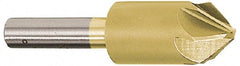 Melin Tool - 1/8" Head Diam, 1/8" Shank Diam, 6 Flute 60° Cobalt Countersink - Exact Tool & Supply