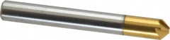 Melin Tool - 1/4" Head Diam, 1/4" Shank Diam, 6 Flute 90° Cobalt Countersink - Exact Tool & Supply