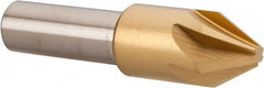 Melin Tool - 1/2" Head Diam, 3/8" Shank Diam, 6 Flute 60° Cobalt Countersink - Exact Tool & Supply