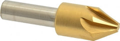 Melin Tool - 5/8" Head Diam, 3/8" Shank Diam, 6 Flute 60° Cobalt Countersink - Exact Tool & Supply