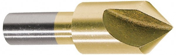 Melin Tool - 1/8" Head Diam, 1/8" Shank Diam, 1 Flute 82° Cobalt Countersink - Exact Tool & Supply