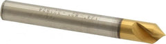 Melin Tool - 1/4" Head Diam, 1/4" Shank Diam, 1 Flute 82° Cobalt Countersink - Exact Tool & Supply