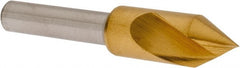 Melin Tool - 3/8" Head Diam, 1/4" Shank Diam, 1 Flute 60° Cobalt Countersink - Exact Tool & Supply