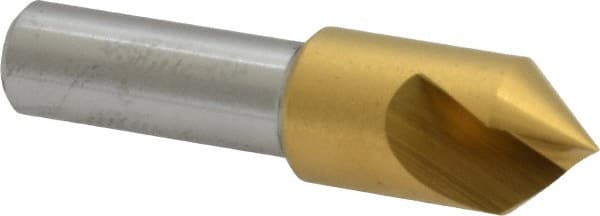 Melin Tool - 1/2" Head Diam, 3/8" Shank Diam, 1 Flute 82° Cobalt Countersink - Exact Tool & Supply