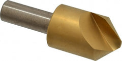 Melin Tool - 1" Head Diam, 1/2" Shank Diam, 1 Flute 90° Cobalt Countersink - Exact Tool & Supply