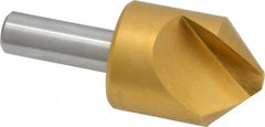 Melin Tool - 1-1/4" Head Diam, 1/2" Shank Diam, 1 Flute 90° Cobalt Countersink - Exact Tool & Supply