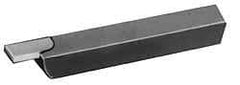 Accupro - 3/8 x 3/8" Shank, Full Radius Cutoff, Cutoff & Grooving Single Point Tool Bit - GS-086F, Grade Micrograin, 0.086" Groove Width, 0.27" Depth of Cut - Exact Tool & Supply