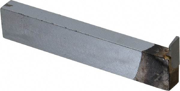 Accupro - 3/4 x 3/8" Shank, Cutoff & Grooving Single Point Tool Bit - GR-072002, Grade Micrograin, 0.072" Groove Width, 0.24" Depth of Cut - Exact Tool & Supply