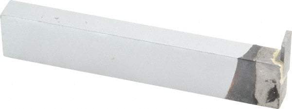Accupro - 3/4 x 3/8" Shank, Cutoff & Grooving Single Point Tool Bit - GR-080002, Grade Micrograin, 0.08" Groove Width, 0.27" Depth of Cut - Exact Tool & Supply