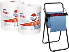 WypAll - Black Wipe Dispenser - For Use with Jumbo Roll Wipes - Exact Tool & Supply