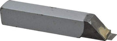 Accupro - 3/8 x 3/8" Shank, Full Radius Cutoff, Cutoff & Grooving Single Point Tool Bit - GS-022F, Grade Micrograin, 0.022" Groove Width, 0.09" Depth of Cut - Exact Tool & Supply