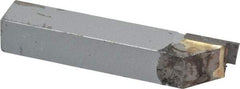 Accupro - 3/8 x 3/8" Shank, Full Radius Cutoff, Cutoff & Grooving Single Point Tool Bit - GS-028F, Grade Micrograin, 0.028" Groove Width, 0.09" Depth of Cut - Exact Tool & Supply