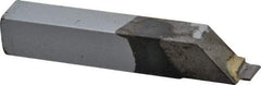 Accupro - 3/8 x 3/8" Shank, Full Radius Cutoff, Cutoff & Grooving Single Point Tool Bit - GS-038F, Grade Micrograin, 0.038" Groove Width, 0.12" Depth of Cut - Exact Tool & Supply