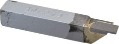Accupro - 3/8 x 3/8" Shank, Full Radius Cutoff, Cutoff & Grooving Single Point Tool Bit - GS-040F, Grade Micrograin, 0.04" Groove Width, 0.15" Depth of Cut - Exact Tool & Supply