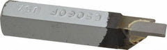 Accupro - 3/8 x 3/8" Shank, Full Radius Cutoff, Cutoff & Grooving Single Point Tool Bit - GS-060F, Grade Micrograin, 0.06" Groove Width, 0.21" Depth of Cut - Exact Tool & Supply