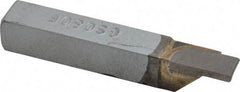 Accupro - 3/8 x 3/8" Shank, Full Radius Cutoff, Cutoff & Grooving Single Point Tool Bit - GS-080F, Grade Micrograin, 0.08" Groove Width, 0.27" Depth of Cut - Exact Tool & Supply