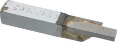 Accupro - 3/8 x 3/8" Shank, Cutoff & Grooving Single Point Tool Bit - GS-122002, Grade Micrograin, 0.122" Groove Width, 0.4" Depth of Cut - Exact Tool & Supply