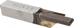 Accupro - 3/8 x 3/8" Shank, Full Radius Cutoff, Cutoff & Grooving Single Point Tool Bit - GS-122F, Grade Micrograin, 0.122" Groove Width, 0.4" Depth of Cut - Exact Tool & Supply