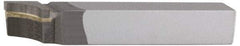 Accupro - 4-1/2 Inch Long, 13/32 Inch Radius, Left Hand, Concave, RAL Style Radius Cutting Tool Bit - 3/4 Inch Long Tip, 3/16 Inch Thick, 3/4 Inch Shank Square, Carbide Tip - Exact Tool & Supply