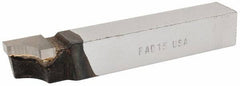 Accupro - 4-1/2 Inch Long, 15/32 Inch Radius, Right Hand, Concave, RAD Style Radius Cutting Tool Bit - 3/4 Inch Long Tip, 3/16 Inch Thick, 3/4 Inch Shank Square, Carbide Tip - Exact Tool & Supply