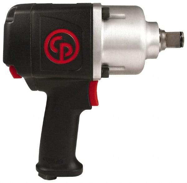 Chicago Pneumatic - 1" Drive, 6,300 RPM, 1,200 Ft/Lb Torque Impact Wrench - Pistol Grip Handle, 850 IPM, 7.5 CFM, 90 psi, 3/8" NPTF Inlet - Exact Tool & Supply