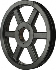 Browning - 2 Groove, 5/8 to 2-1/4 Bore Diam, 12.68" Outside Diam, QD Bushed V Belt Sheave - 12.5 5V Diam Belt Pitch - Exact Tool & Supply