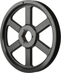 Browning - 2 Groove, 5/8 to 2-1/4 Bore Diam, 15.68" Outside Diam, QD Bushed V Belt Sheave - 15.5 5V Diam Belt Pitch - Exact Tool & Supply