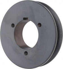 Browning - 1 Groove, 1/2 to 2-7/16 Bore Diam, 4.48" Outside Diam, QD Bushed V Belt Sheave - 4.3 5V Diam Belt Pitch - Exact Tool & Supply