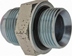Voss - 1-5/16 - 12 x 1 Male Thread, Zinc Plated Carbon Steel Industrial Pipe Adapter - MJIC x MBSPP - Exact Tool & Supply