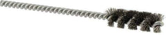 Brush Research Mfg. - 7/16" Diam Steel Tube Brush - 0.006" Filament Diam, 1-1/4" Brush Length, 4-1/2" OAL - Exact Tool & Supply