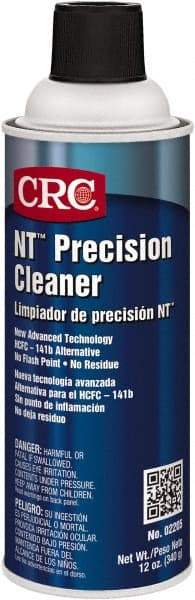 CRC - 12 Ounce Aerosol Electrical Grade Cleaner/Degreaser - 30,800 Volt Dielectric Strength, Nonflammable - Exact Tool & Supply