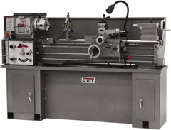 Jet - 13" Swing, 40" Between Centers, 230 Volt, Single Phase Bench Lathe - 5MT Taper, 2 hp, 60 to 1,240 RPM, 1-3/8" Bore Diam, 32" Deep x 45" High x 71" Long - Exact Tool & Supply