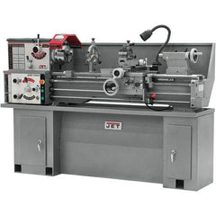 Jet - 13" Swing, 40" Between Centers, 230 Volt, Single Phase Bench Lathe - 5MT Taper, 2 hp, 70 to 2,000 RPM, 1-3/8" Bore Diam, 32" Deep x 47" High x 71" Long - Exact Tool & Supply