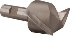 Hertel - 2", 1-5/8" LOC, 3/4" Shank Diam, 3-7/8" OAL, 2 Flute, High Speed Steel Square End Mill - Single End, Uncoated, Spiral Flute, 30° Helix, Centercutting, Right Hand Cut, Right Hand Flute - Exact Tool & Supply