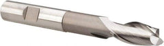 Hertel - 1/2", 1" LOC, 1/2" Shank Diam, 4" OAL, 2 Flute, Cobalt Square End Mill - Single End, Uncoated, Spiral Flute, 30° Helix, Centercutting, Right Hand Cut, Right Hand Flute - Exact Tool & Supply