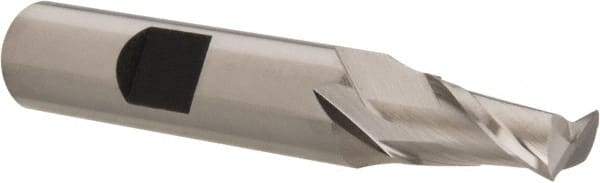 Hertel - 9/32", 9/16" LOC, 3/8" Shank Diam, 2-3/8" OAL, 2 Flute, Cobalt Square End Mill - Single End, Uncoated, Spiral Flute, 30° Helix, Centercutting, Right Hand Cut - Exact Tool & Supply