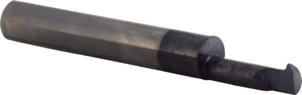 Scientific Cutting Tools - 0.6" Cutting Depth, 14 to 40 TPI, 0.23" Diam, Internal Thread, Solid Carbide, Single Point Threading Bar - AlTiN+ Finish, 2-1/2" OAL, 5/16" Shank Diam, 0.055" Projection from Edge, 60° Profile Angle - Exact Tool & Supply