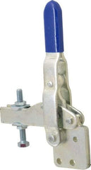 Gibraltar - 1,000 Lb Holding Capacity, Vertical Handle, Manual Hold Down Toggle Clamp - 76° Handle Movement, 65° Bar Opening, U-Bar, Straight Base, Carbon Steel - Exact Tool & Supply