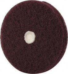 Merit Abrasives - 4" Diam, Medium Mounted Scrubber Buffing Wheel - 2 Ply, Very Fine Grade, 1/4" Shank Diam, 6,000 RPM - Exact Tool & Supply