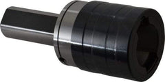 Accupro - 1" Straight Shank Diam Tension & Compression Tapping Chuck - 1/4 to 7/8" Tap Capacity, 2.519" Projection, Size 2 Adapter, Quick Change - Exact Tool & Supply