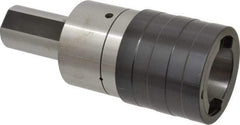 Accupro - 1-1/2" Straight Shank Diam Tension & Compression Tapping Chuck - 13/16 to 1-3/8" Tap Capacity, 3.818" Projection, Size 3 Adapter, Quick Change - Exact Tool & Supply