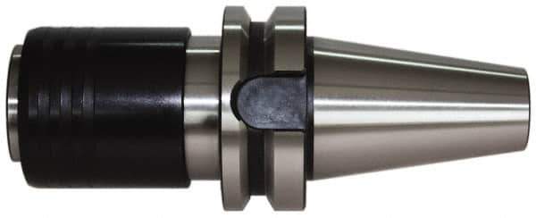 Accupro - BT40 Taper Shank Rigid Tapping Adapter - #0 to 7/8" Tap Capacity, 91mm Projection, Size 2 Adapter, Quick Change, Through Coolant - Exact Tool & Supply
