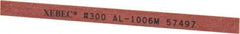 Value Collection - Rectangular, Ceramic Fiber Finishing Stick - 4" Long x 15/64" Wide x 1/32" Thick, 300 Grit, Extra Fine Grade - Exact Tool & Supply