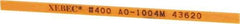 Value Collection - Rectangular, Ceramic Fiber Finishing Stick - 4" Long x 5/32" Wide x 1/32" Thick, 400 Grit, Super Fine Grade - Exact Tool & Supply