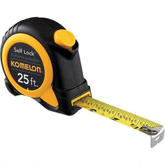 Komelon - 25' x 1" Yellow Blade Tape Measure - Exact Tool & Supply